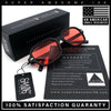 Retro Hustler Oval Rectangular Plastic Mid Horn Rim Vintage Vibe Sunglasses
