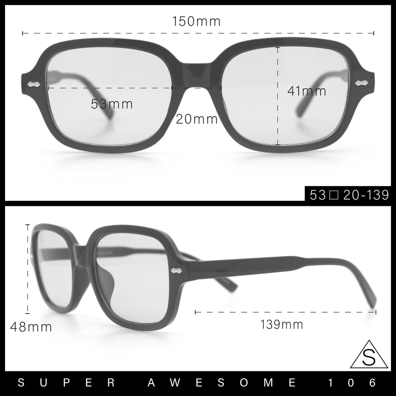 Retro Hustler Oval Rectangular Plastic Mid Horn Rim Vintage Vibe Sunglasses