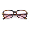 Retro Hustler Oval Rectangular Plastic Mid Horn Rim Vintage Vibe Sunglasses
