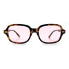 Retro Hustler Oval Rectangular Plastic Mid Horn Rim Vintage Vibe Sunglasses