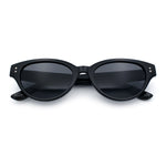 Womens Retro Hipster Cat Eye Horn Rim Plastic Fashion Sunglasses