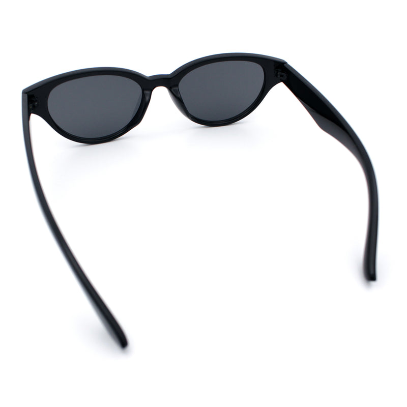 Womens Retro Hipster Cat Eye Horn Rim Plastic Fashion Sunglasses