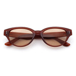 Womens Retro Hipster Cat Eye Horn Rim Plastic Fashion Sunglasses