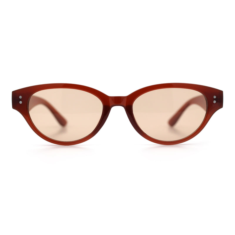 Womens Retro Hipster Cat Eye Horn Rim Plastic Fashion Sunglasses