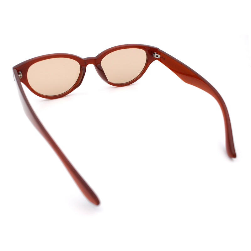 Womens Retro Hipster Cat Eye Horn Rim Plastic Fashion Sunglasses