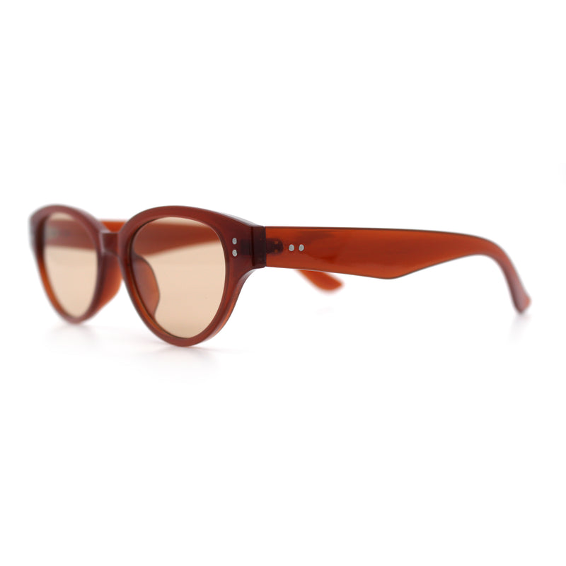 Womens Retro Hipster Cat Eye Horn Rim Plastic Fashion Sunglasses