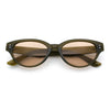 Womens Retro Hipster Cat Eye Horn Rim Plastic Fashion Sunglasses