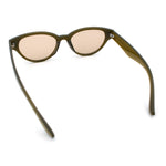 Womens Retro Hipster Cat Eye Horn Rim Plastic Fashion Sunglasses