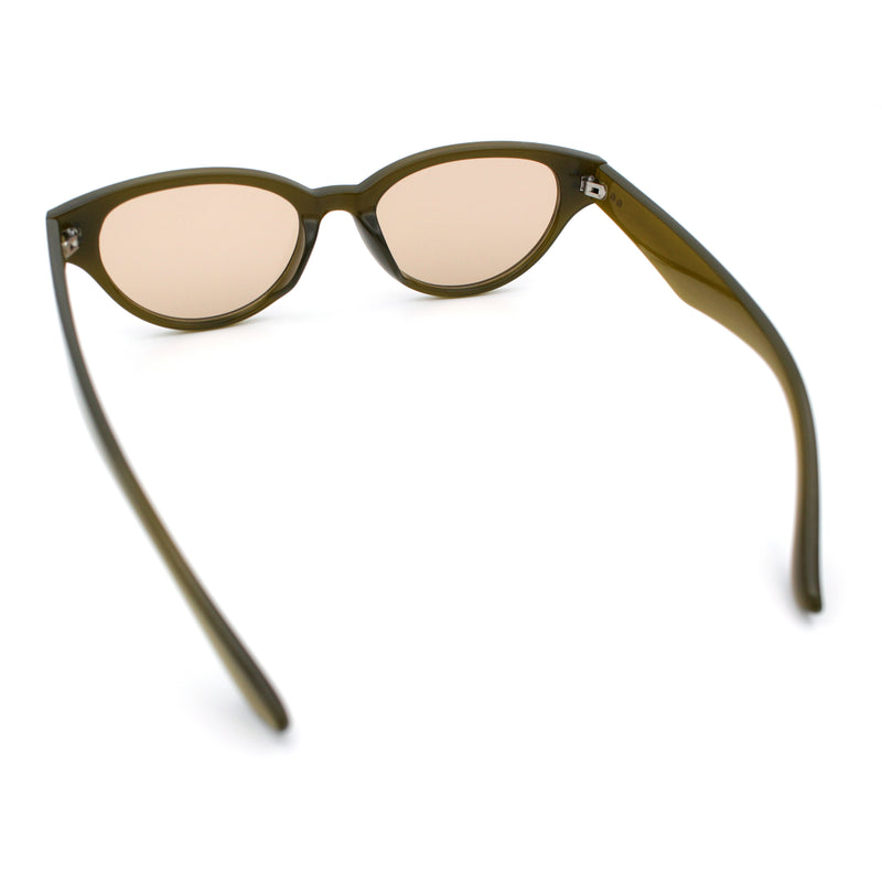 Womens Retro Hipster Cat Eye Horn Rim Plastic Fashion Sunglasses