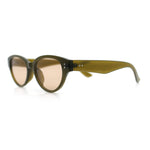 Womens Retro Hipster Cat Eye Horn Rim Plastic Fashion Sunglasses