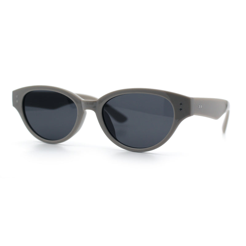 Womens Retro Hipster Cat Eye Horn Rim Plastic Fashion Sunglasses