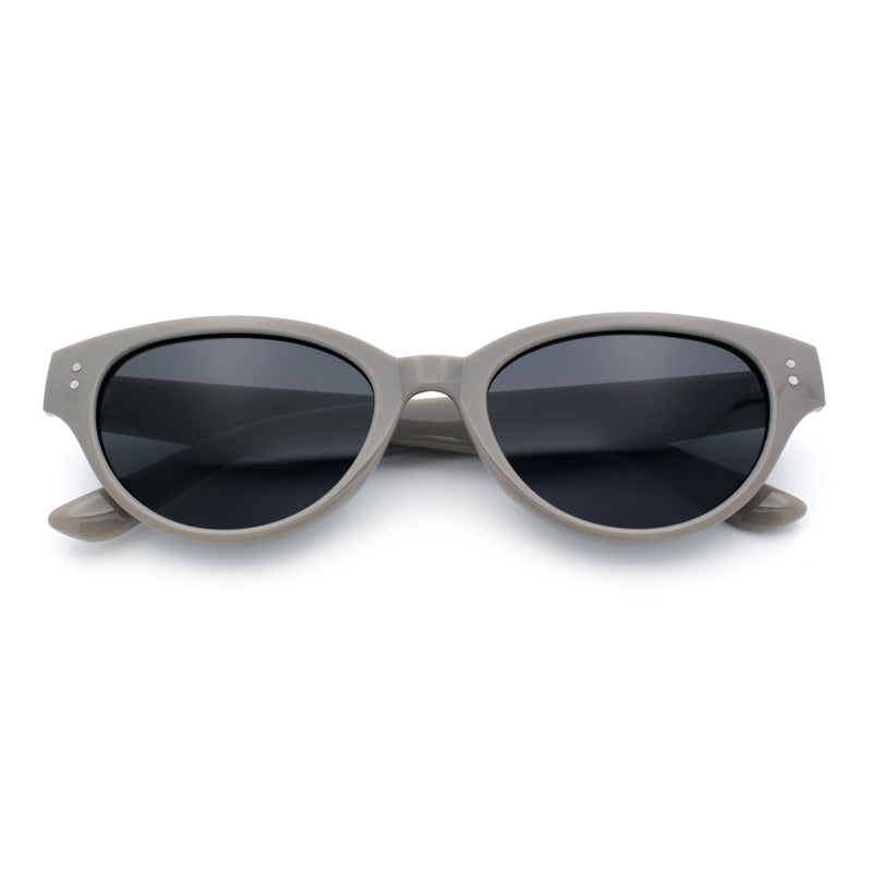 Womens Retro Hipster Cat Eye Horn Rim Plastic Fashion Sunglasses
