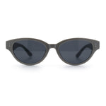 Womens Retro Hipster Cat Eye Horn Rim Plastic Fashion Sunglasses