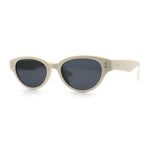 Womens Retro Hipster Cat Eye Horn Rim Plastic Fashion Sunglasses