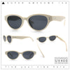 Womens Retro Hipster Cat Eye Horn Rim Plastic Fashion Sunglasses