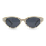 Womens Retro Hipster Cat Eye Horn Rim Plastic Fashion Sunglasses