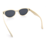 Womens Retro Hipster Cat Eye Horn Rim Plastic Fashion Sunglasses