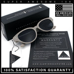 Womens Retro Hipster Cat Eye Horn Rim Plastic Fashion Sunglasses