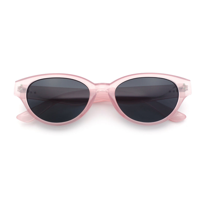 Womens Retro Hipster Cat Eye Horn Rim Plastic Fashion Sunglasses