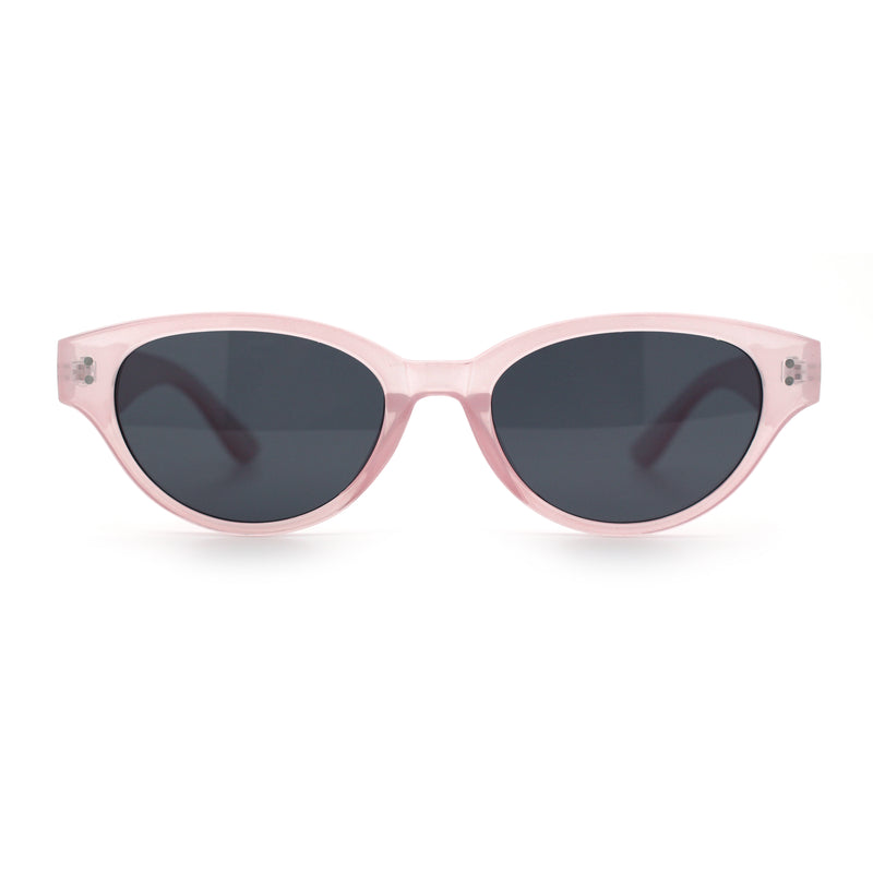 Womens Retro Hipster Cat Eye Horn Rim Plastic Fashion Sunglasses