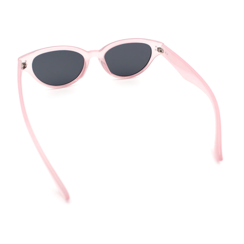 Womens Retro Hipster Cat Eye Horn Rim Plastic Fashion Sunglasses