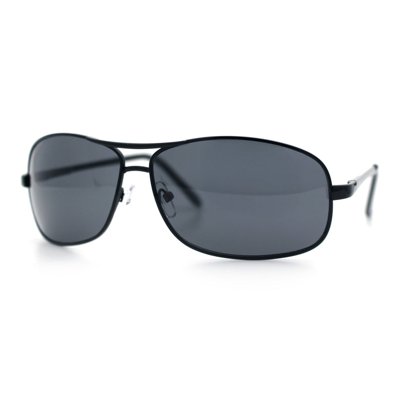 Mens Classic Air Force Officer Agent Metal Rim Cop Sunglasses
