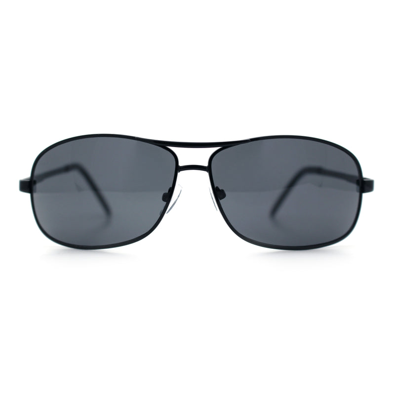 Mens Classic Air Force Officer Agent Metal Rim Cop Sunglasses