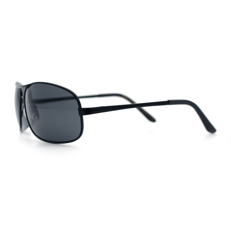 Mens Classic Air Force Officer Agent Metal Rim Cop Sunglasses