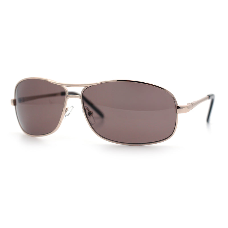 Mens Classic Air Force Officer Agent Metal Rim Cop Sunglasses
