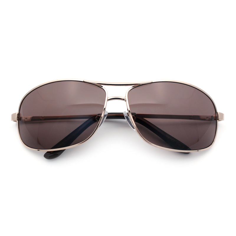 Mens Classic Air Force Officer Agent Metal Rim Cop Sunglasses
