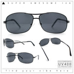 Mens Classic Air Force Officer Agent Metal Rim Cop Sunglasses