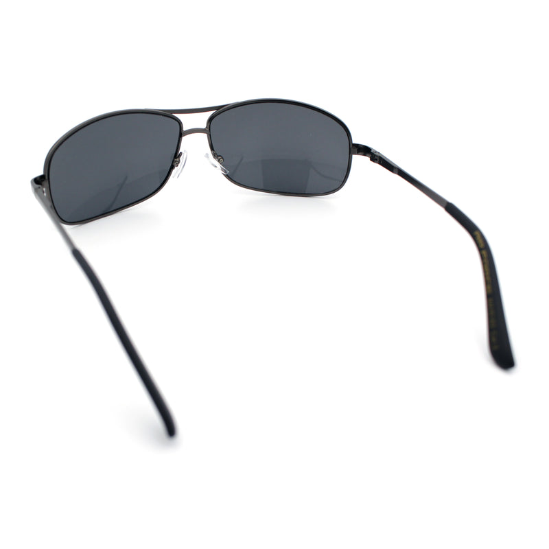 Mens Classic Air Force Officer Agent Metal Rim Cop Sunglasses