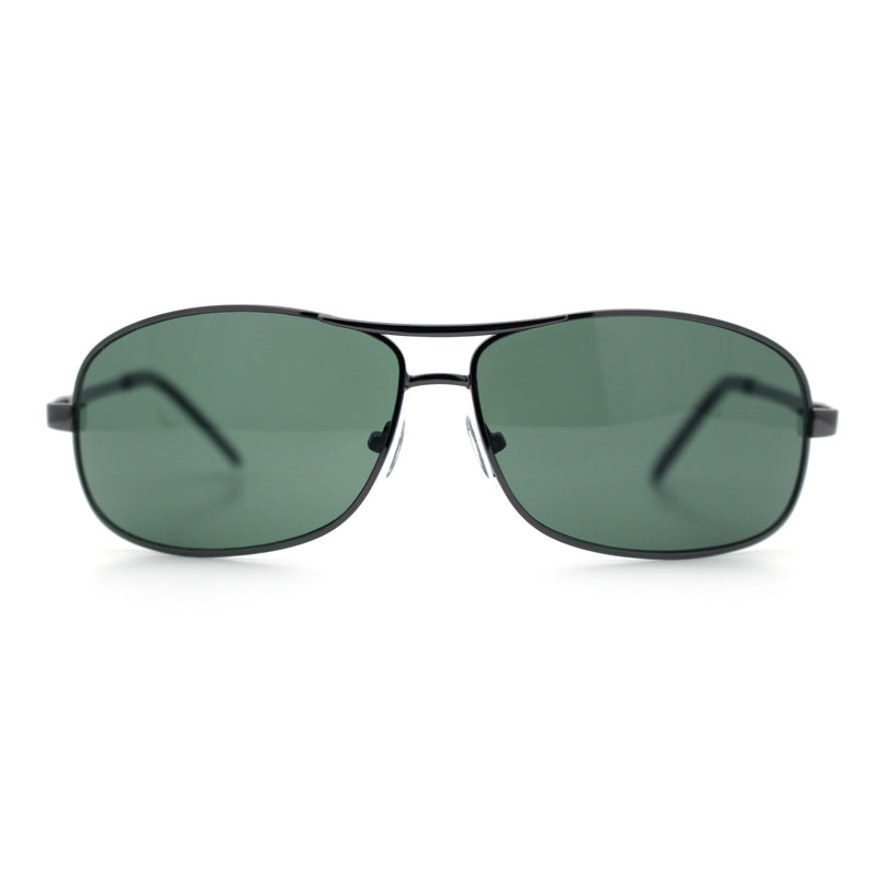 Mens Classic Air Force Officer Agent Metal Rim Cop Sunglasses
