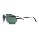 Mens Classic Air Force Officer Agent Metal Rim Cop Sunglasses