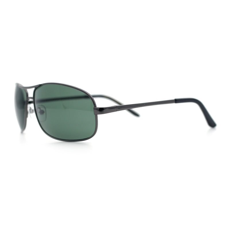 Mens Classic Air Force Officer Agent Metal Rim Cop Sunglasses