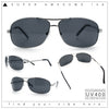 Mens Classic Air Force Officer Agent Metal Rim Cop Sunglasses