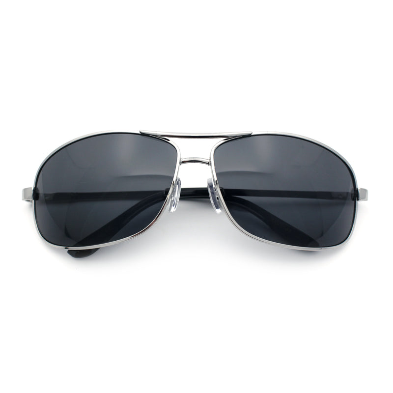 Mens Classic Air Force Officer Agent Metal Rim Cop Sunglasses