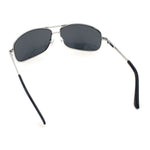 Mens Classic Air Force Officer Agent Metal Rim Cop Sunglasses