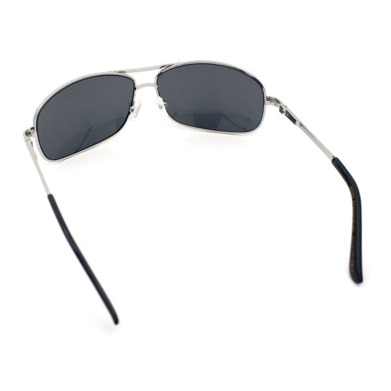 Mens Classic Air Force Officer Agent Metal Rim Cop Sunglasses