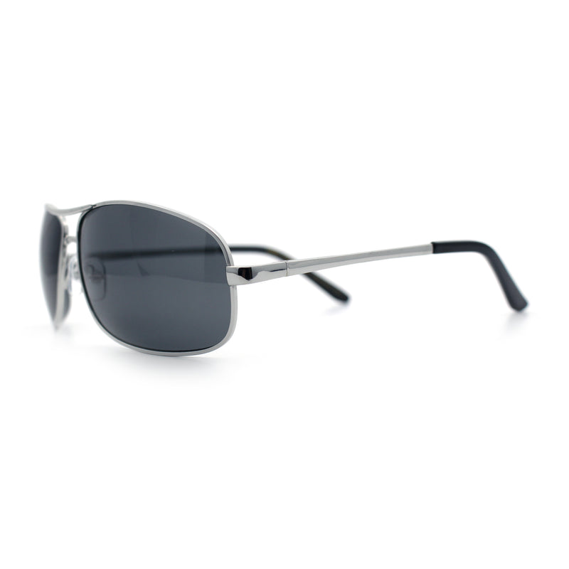 Mens Classic Air Force Officer Agent Metal Rim Cop Sunglasses
