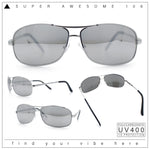 Mens Classic Air Force Officer Agent Metal Rim Cop Sunglasses