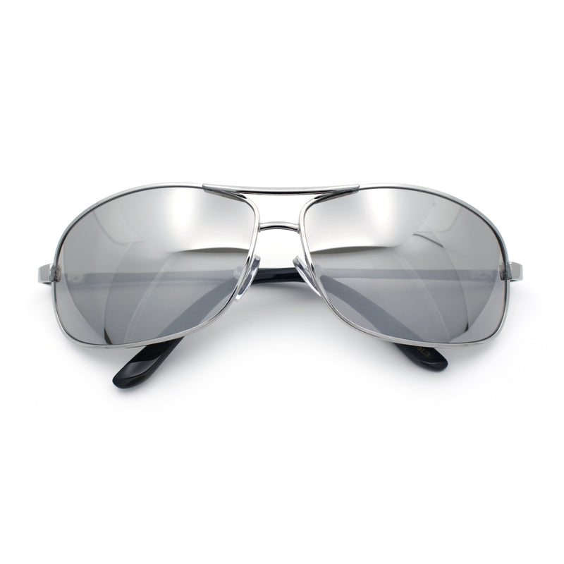 Mens Classic Air Force Officer Agent Metal Rim Cop Sunglasses