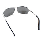Mens Classic Air Force Officer Agent Metal Rim Cop Sunglasses