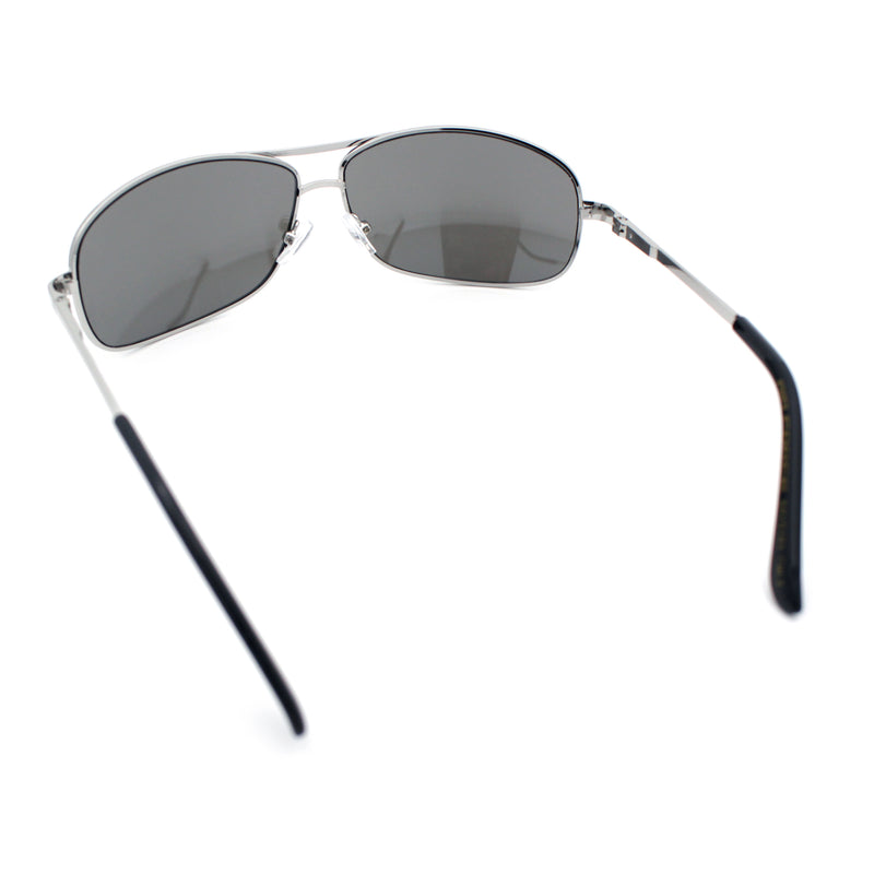 Mens Classic Air Force Officer Agent Metal Rim Cop Sunglasses