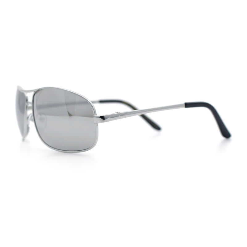 Mens Classic Air Force Officer Agent Metal Rim Cop Sunglasses