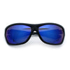 Mens Choppers Flaming Arm 90s Wrap Biker Manly Plastic Sunglasses