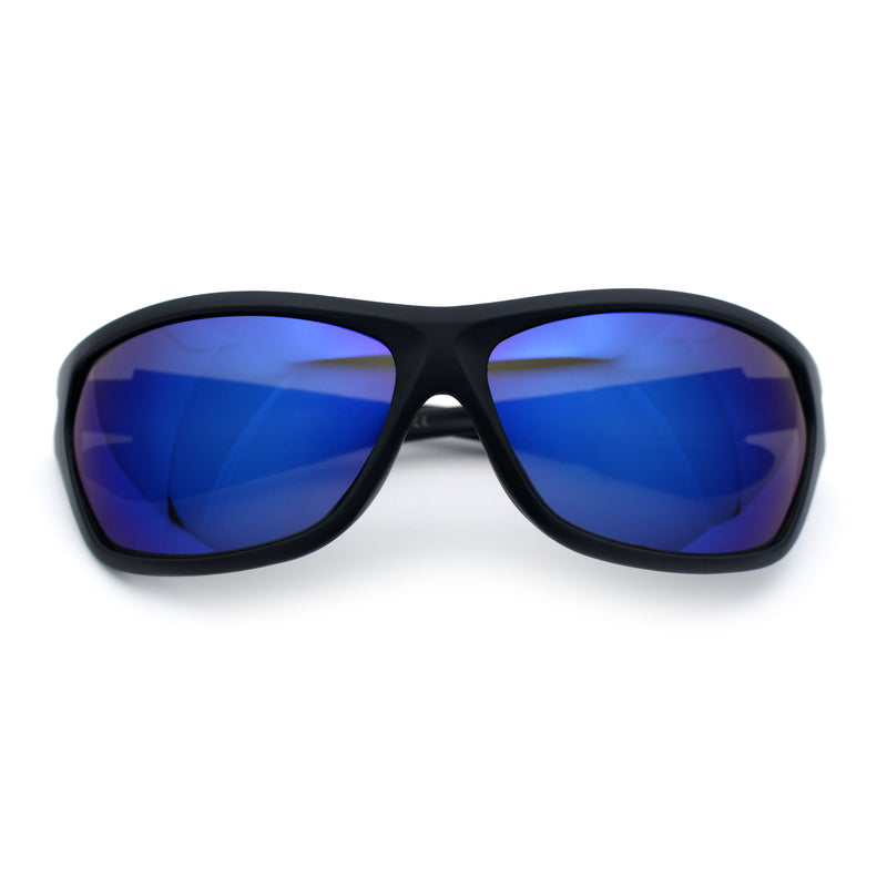 Mens Choppers Flaming Arm 90s Wrap Biker Manly Plastic Sunglasses