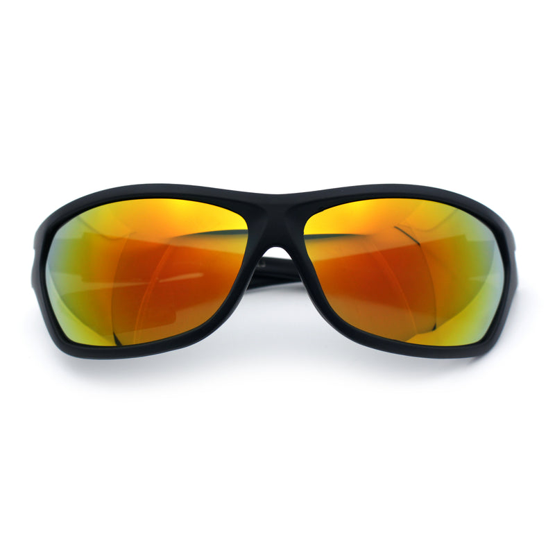 Mens Choppers Flaming Arm 90s Wrap Biker Manly Plastic Sunglasses