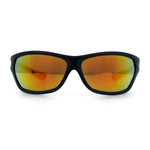 Mens Choppers Flaming Arm 90s Wrap Biker Manly Plastic Sunglasses
