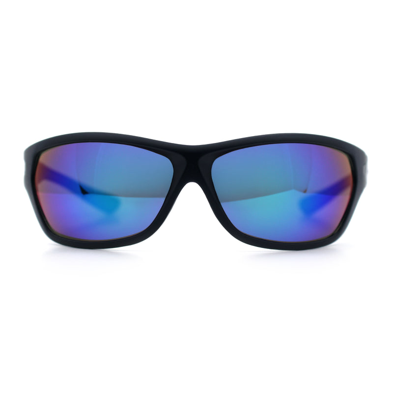 Mens Choppers Flaming Arm 90s Wrap Biker Manly Plastic Sunglasses